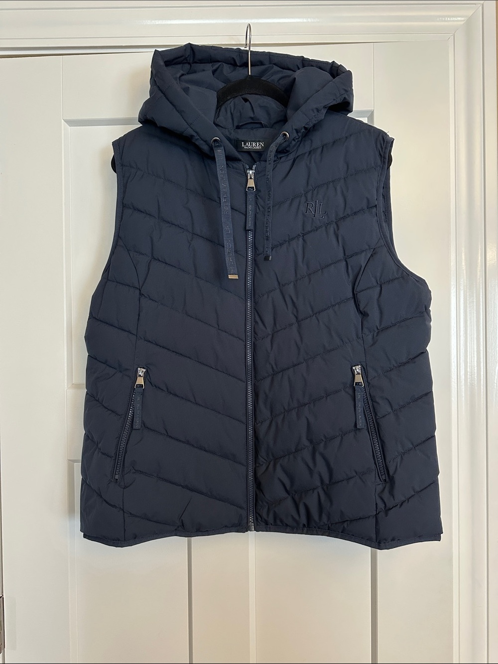 Lauren Ralph Lauren Quilted Hooded Puffer Vest, Size XL